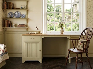 Бежевый рабочий стол с дверкой "Оливия (Olivia)" арт GB3001C на заказ в интернет-магазине