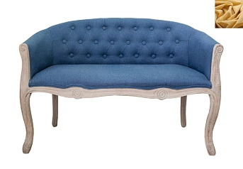 купить красивый Диван французский стиль Kandy Double Blue цвет желтый в интернет-магазине