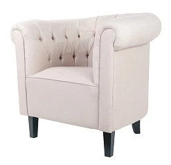 фото Низкое кресло Swaun Beige в интерьере