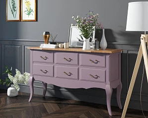 купить Консоль "Leontina Lavanda" 6 ящиков арт ST9358L в интернет-магазине