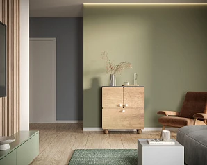 купить стильные Комод с двумя дверками и ящиком "Split" SP03
