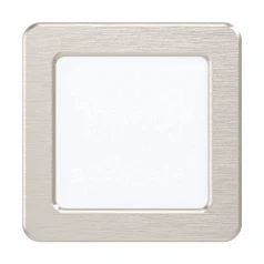 красивые 99183 Светодиодный встраиваемый светильник FUEVA 5, 5,5W (LED), 117х117, ET26, 700lm, 4000K, сталь, никель в интернет-магазине