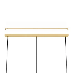 купить красивые 900813 Люстра CAPRAROLA, 3X40W (E27), L900, B200, H1100, сталь, матовая латунь / матовое стекло, песочный в интернет-магазине