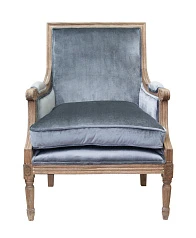 красивое Классическое кресло Coolman Grey Velvet в интернет-магазине