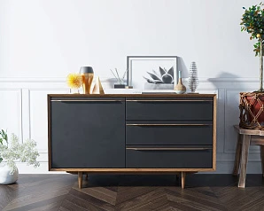 Комод "Brun Blacki" с ящиками и дверкой арт BR-02Black на заказ в интернет-магазине