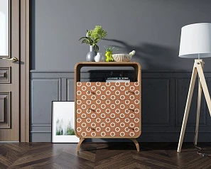 купить Высокий комод "Ellipse print" с тремя ящиками принт 3 арт EL04/print_3 в интернет-магазине