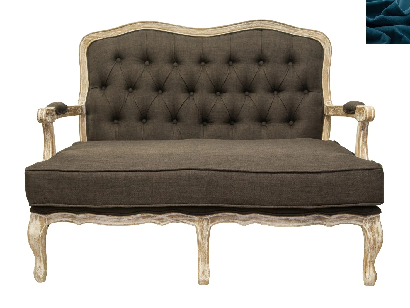 купить Прямой диван модерн Yareli Brown V2 синий