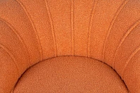 заказать Низкое кресло ракушка Pearl Orange Boucle