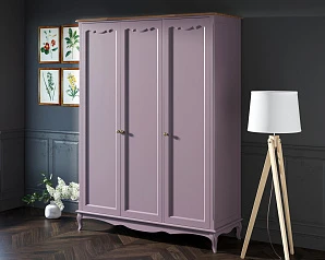 Шкаф Leontina Lavanda для одежды трехстворчатый арт ST9327/3L в интерьере