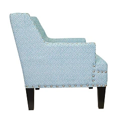 фото Мягкое полукресло с подлокотниками Mart Blue