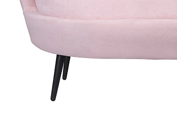 купить Диван ракушка Pearl Double Pink на черных ножках