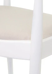купить Мягкий стул с подлокотниками Carlo White в интернет-магазине