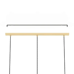 купить 43909 Люстра CARLTON, 3X60W (E27), L805, B205, H1100, сталь, золотой