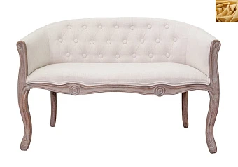 Диван Kandy Double Beige желтый в интерьере