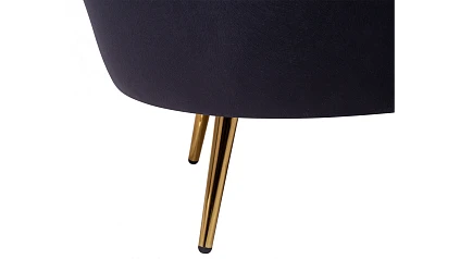 заказать Кресло с пуфом ракушка Pearl Black