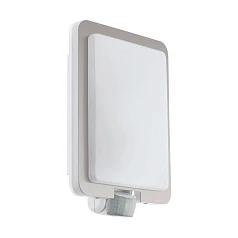 купить стильные 97218 Уличный светильник настенный MUSSOTTO с датч. дв-я, 1х60W(E27), L210, H305, A90, нерж. сталь, в интернет-магазине