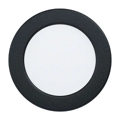 заказать 99143 Светодиодный встраиваемый светильник FUEVA 5, 5,5W (LED), ?117, ET26, 650lm, 3000K, сталь, черный/пл
