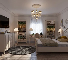купить Кровать в стиле Прованс "Odri" 140х200 см арт 2141/14