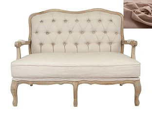 Прямой диван модерн Yareli цвет коричневый в интерьере