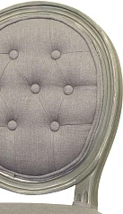 Дизайнерский обеденный стул Volker Button Grey на заказ