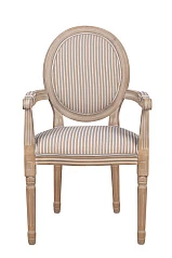 Мягкий стул с подлокотниками Volker Arm Orange Pinstripe