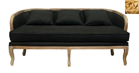 купить красивый Диван ретро Nora желтый в интернет-магазине