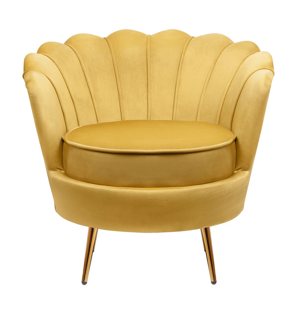 Низкое кресло ракушка Pearl Yellow в интернет-магазине