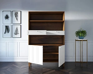 Стеллаж широкий двухстворчатый "Andersen" арт AN17WH на заказ