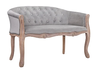 красивый Двухместный дизайнерский диван Kandy Double Grey Velvet в интернет-магазине