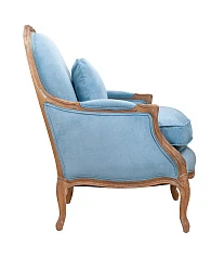 фото Мягкое полукресло с подлокотниками Aldo Light Blue