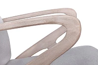 Низкое кресло Fobos light grey на заказ