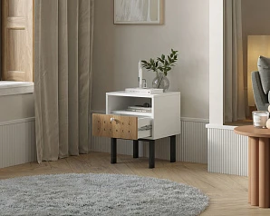Тумбочка с ящиком KOTO арт KT01 Белый в интернет-магазине