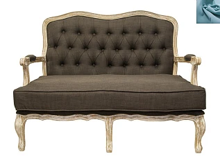 купить Прямой диван модерн Yareli Brown V2 голубой