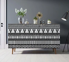 красивый Комод "Berber" три дверки 19 принт арт BB01/Print_19 на заказ