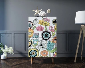 стильный Комод высокий "Berber"  арт BB10/Print_03