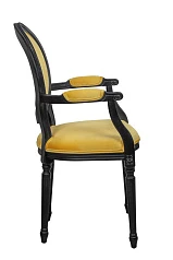 Мягкий стул с подлокотниками Delo Kora Arm Yellow