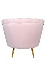 красивое Низкое кресло ракушка Pearl розовый V2