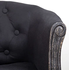 заказать стильное Низкое кресло ретро Kandy Black Old