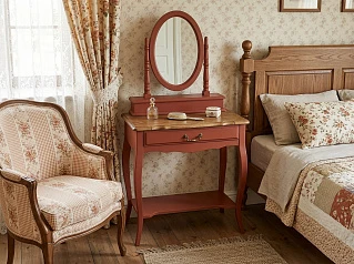 красивый Туалетный столик "Леонтина (Leontina)" с зеркалом арт ST9321/3031