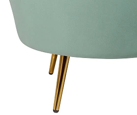 заказать стильное Низкое кресло ракушка Pearl Green