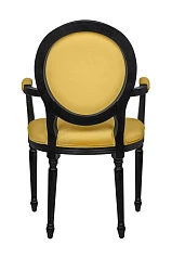 Мягкий стул с подлокотниками Delo Kora Arm Yellow