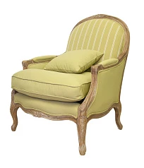 фото Мягкое полукресло с подлокотниками Aldo Green в интерьере