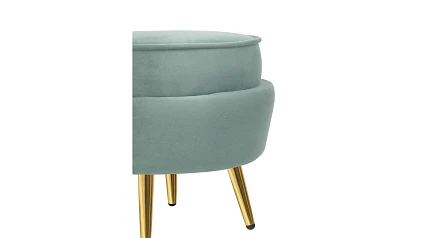 купить Кресло с пуфом ракушка Pearl Green