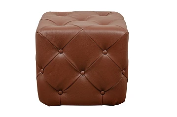 Дизайнерский пуф Amrit Light Brown Leather в интернет-магазине