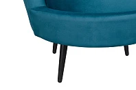 Кресло ракушка Pearl Marine на черных ножках в интернет-магазине