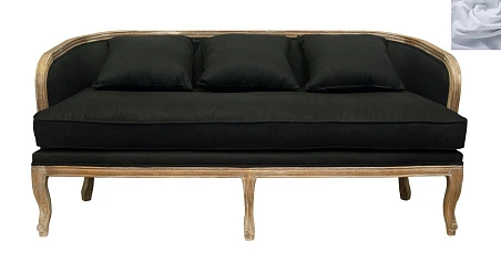 Диван в стиле ретро Nora светло-серый в интернет-магазине