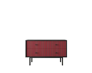 заказать Комод с четырьмя ящиками "Emerson" арт EM05/red/L