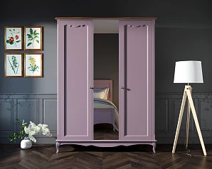 купить Шкаф Leontina Lavanda двухстворчатый с зеркалом арт ST9327ZL