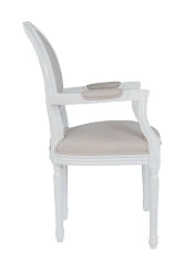 фото Мягкий стул с подлокотниками Diella Beige в интерьере