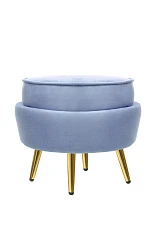 Пуф Pearl Adorn Sky в интерьере